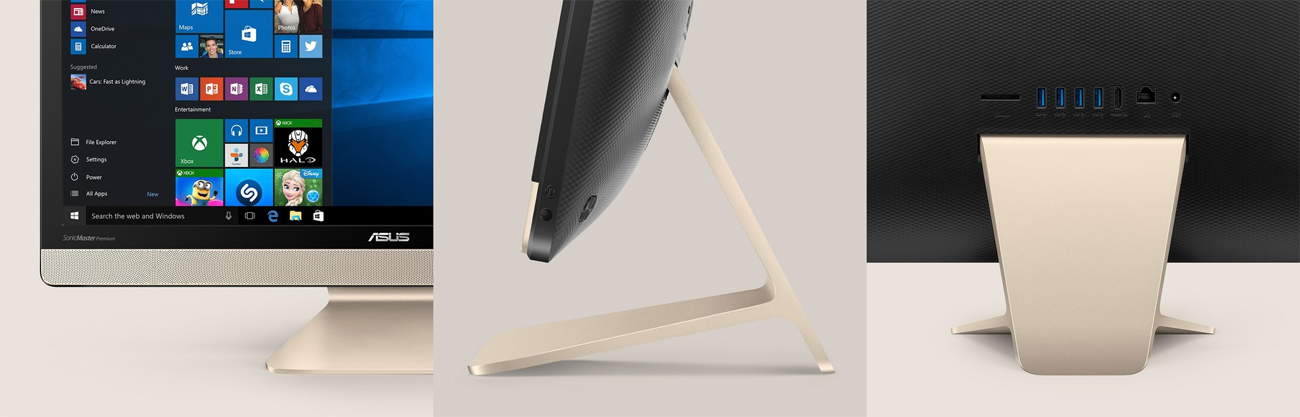 ASUS V221IDUK płynność zintegrowany stojak aluminium
