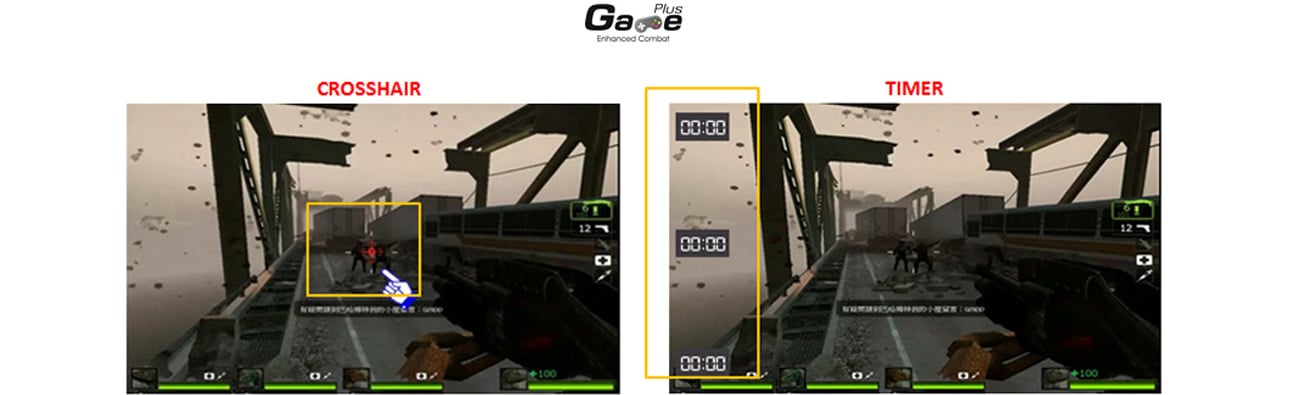 ASUS VC239H Wyjątkowa funkcja GamePlus