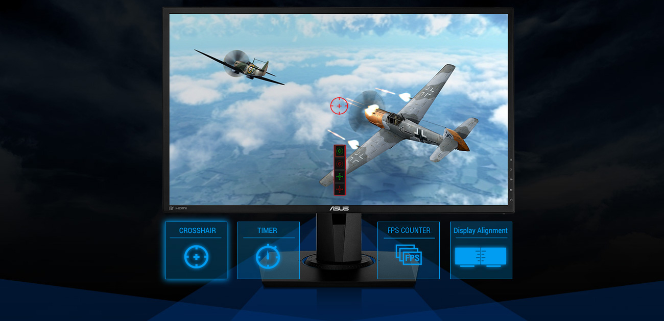 ASUS VG245Q Funkcje Dla Graczy