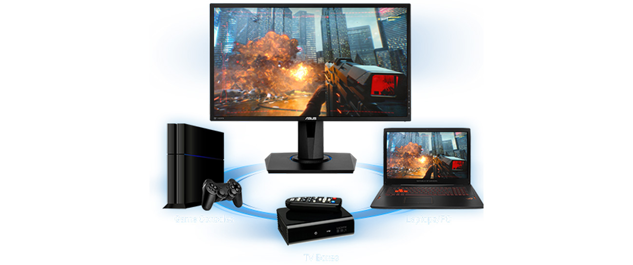 ASUS VG245Q Porty
