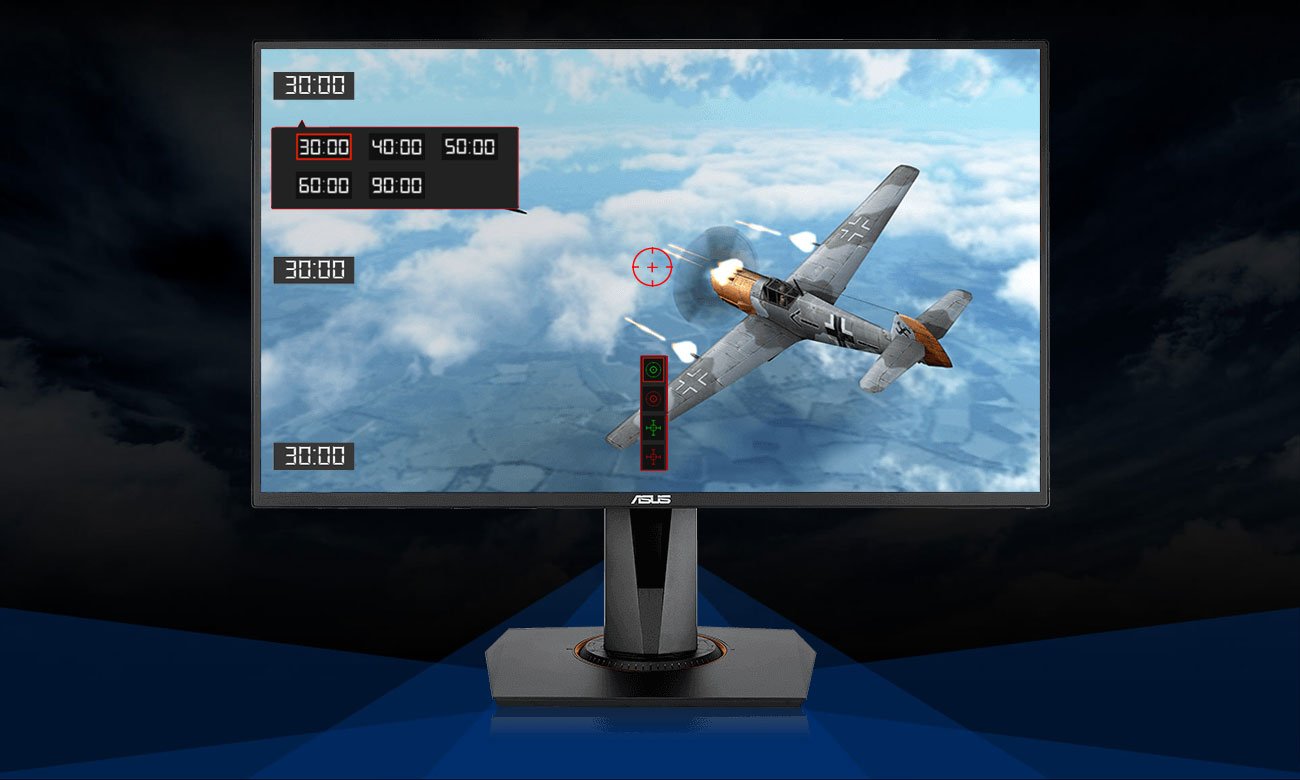 ASUS VG258Q Wyjątkowa technologia ASUS GamePlus