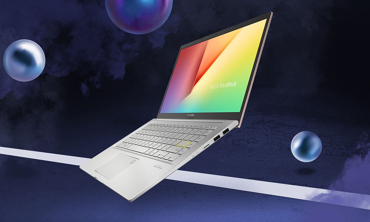 ASUS VivoBook 14 K413 klawiatura i ekran