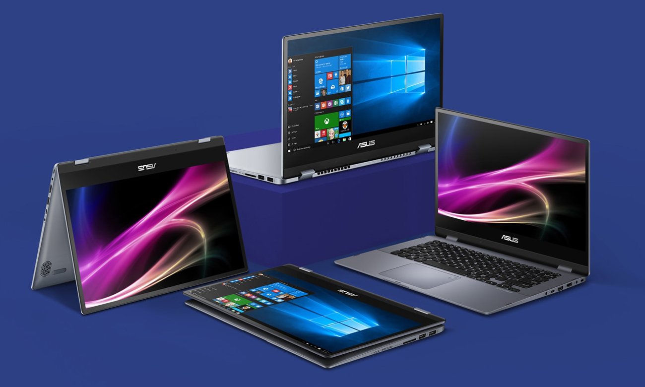 ASUS VivoBook Flip 14 TP412UA Stylowa konstrukcja z zawiasem 360 stopni