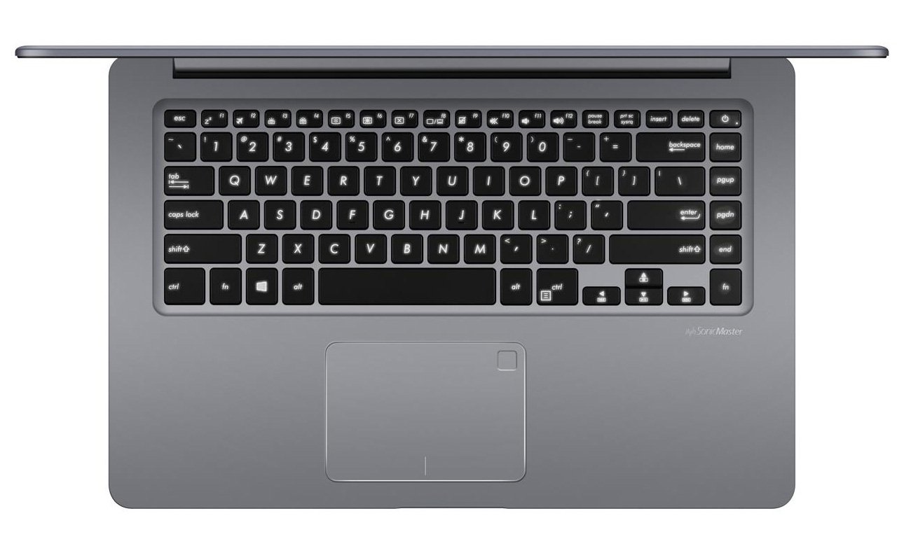 ASUS VivoBook S15 S510UN Ergonomiczna, podświetlana klawiatura