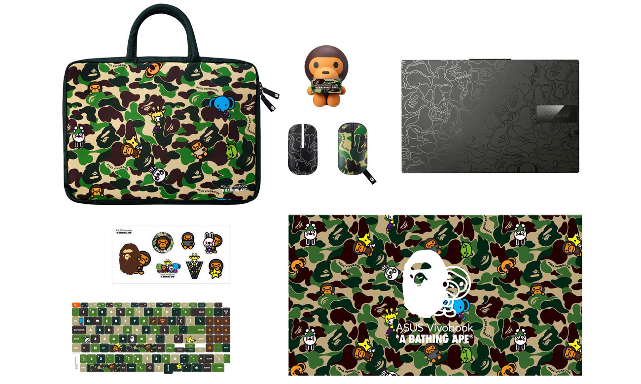 Akcesoria w zestawie ASUS Vivobook S15 BAPE czarny