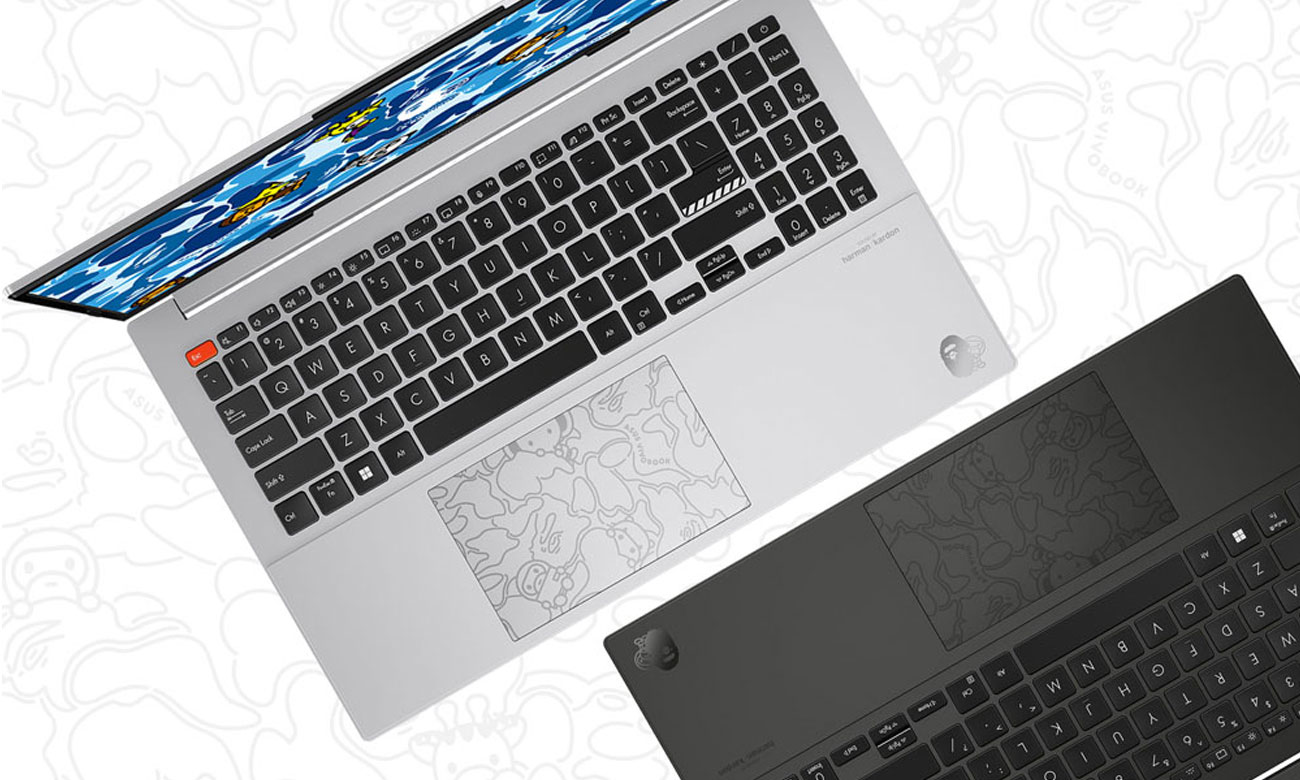 ASUS Vivobook S15 BAPE Edition czarny i srebrny
