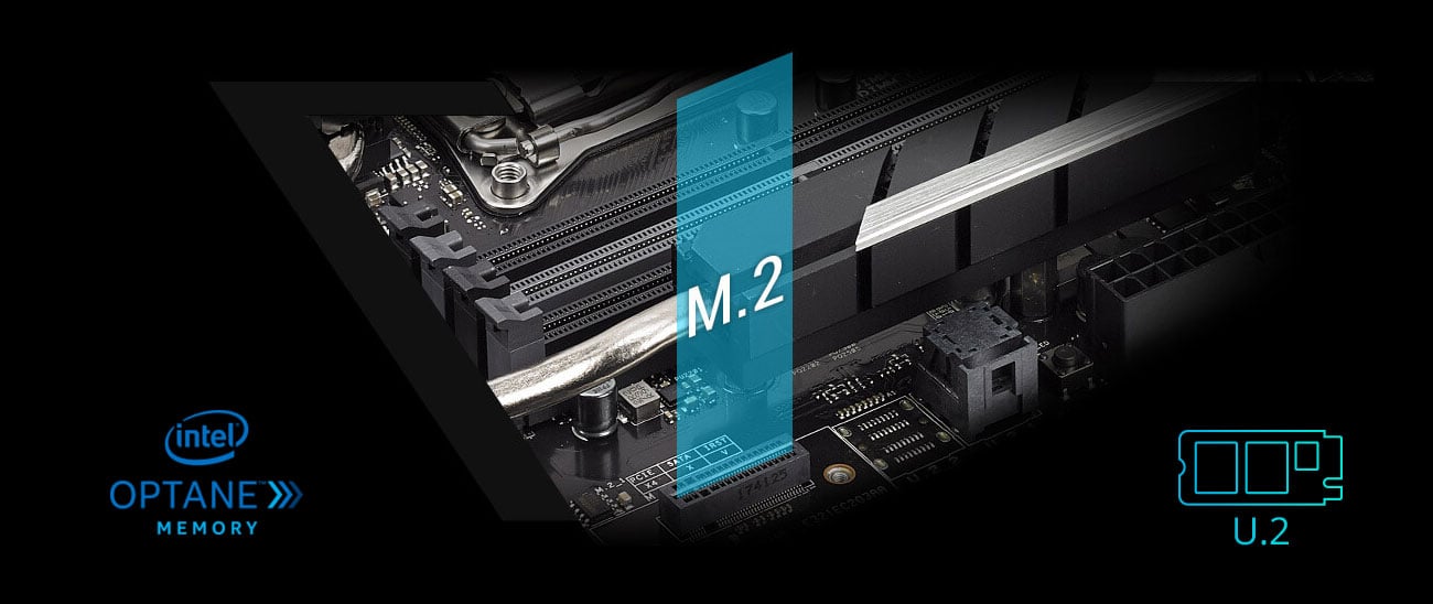 ASUS WS X299 SAGE 10G Złącze PCIe 3.0 x4 M.2