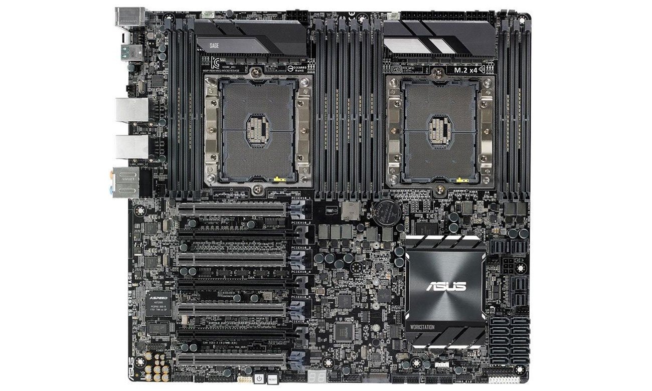 ASUS WS C621E SAGE Zintegrowane gniazda U.2 oraz M.2