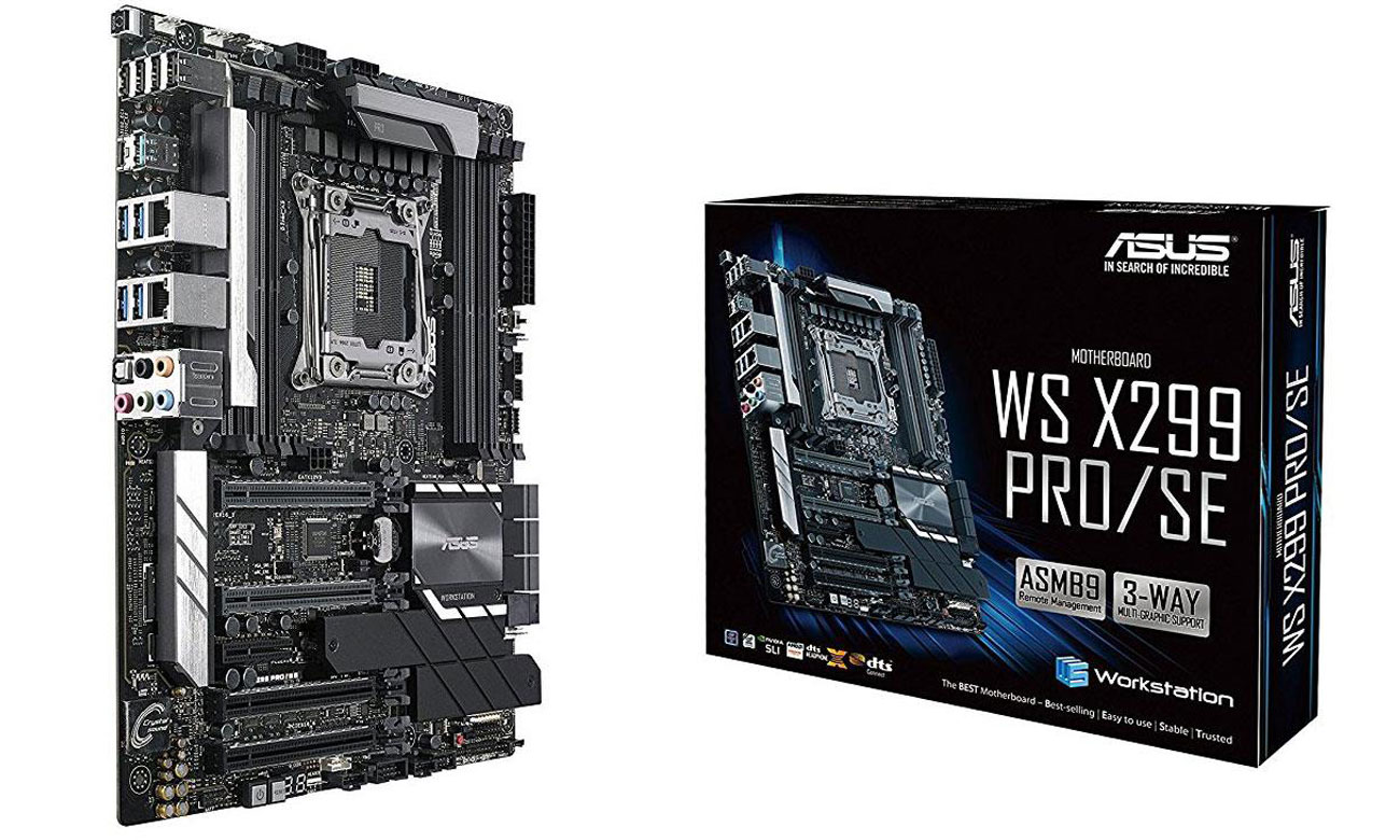 ASUS WS X299 PRO/SE Płyta główna z ultrawydajnym radiatorem VRM