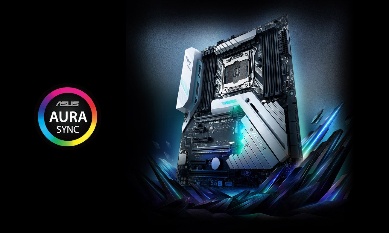 ASUS PRIME X299-A Podświetlenie Aura Sync
