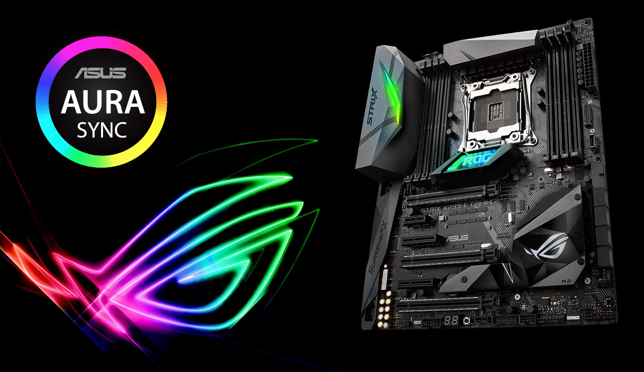 ASUS STRIX X299-E Gaming Podświetlenie ASUS Aura Sync