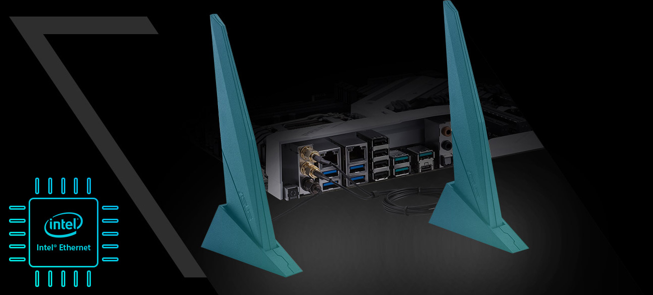 ASUS PRIME X299 Deluxe Wi-Fi oraz Ethernet