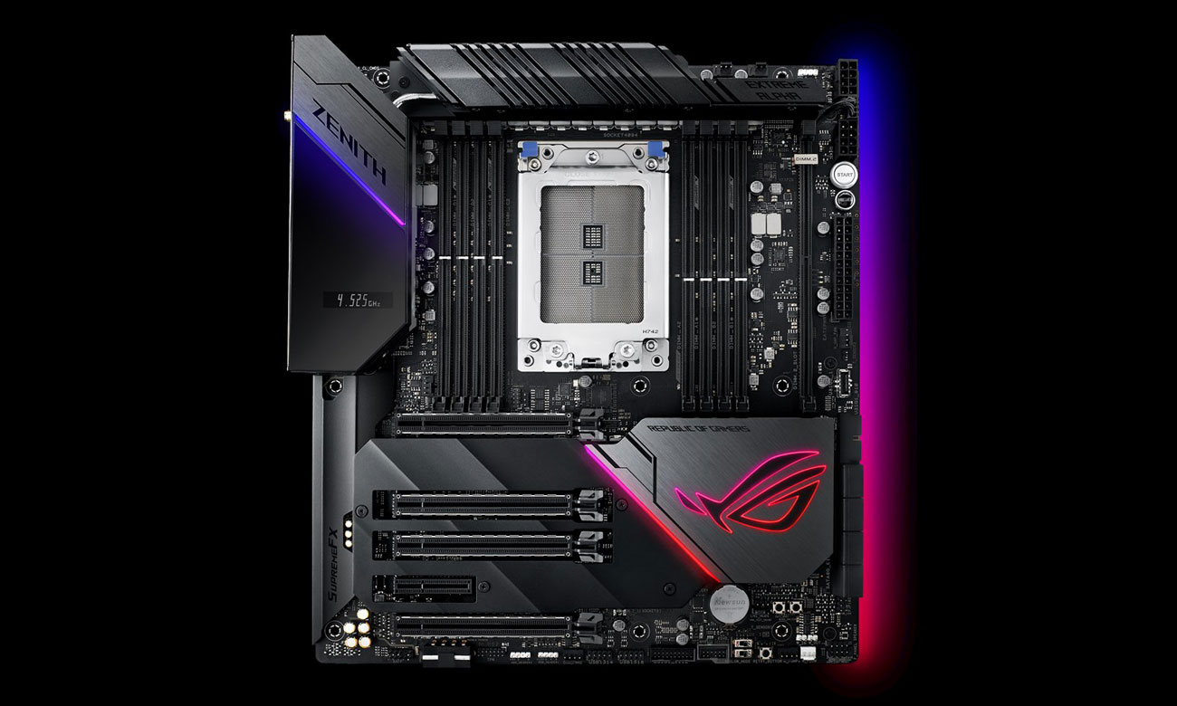 ASUS X399 ROG ZENITH EXTREME ALPHA Podświetlenie