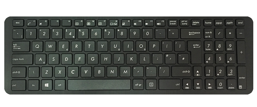 Laptop ASUS X553SA klawiatura