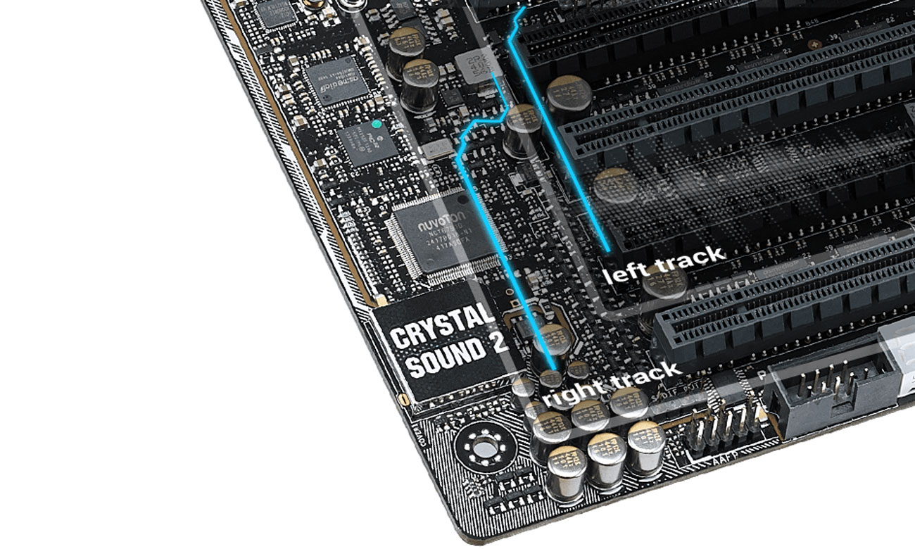 ASUS X99-E WS Nieskazitelny dźwięk Crystal Sound 2