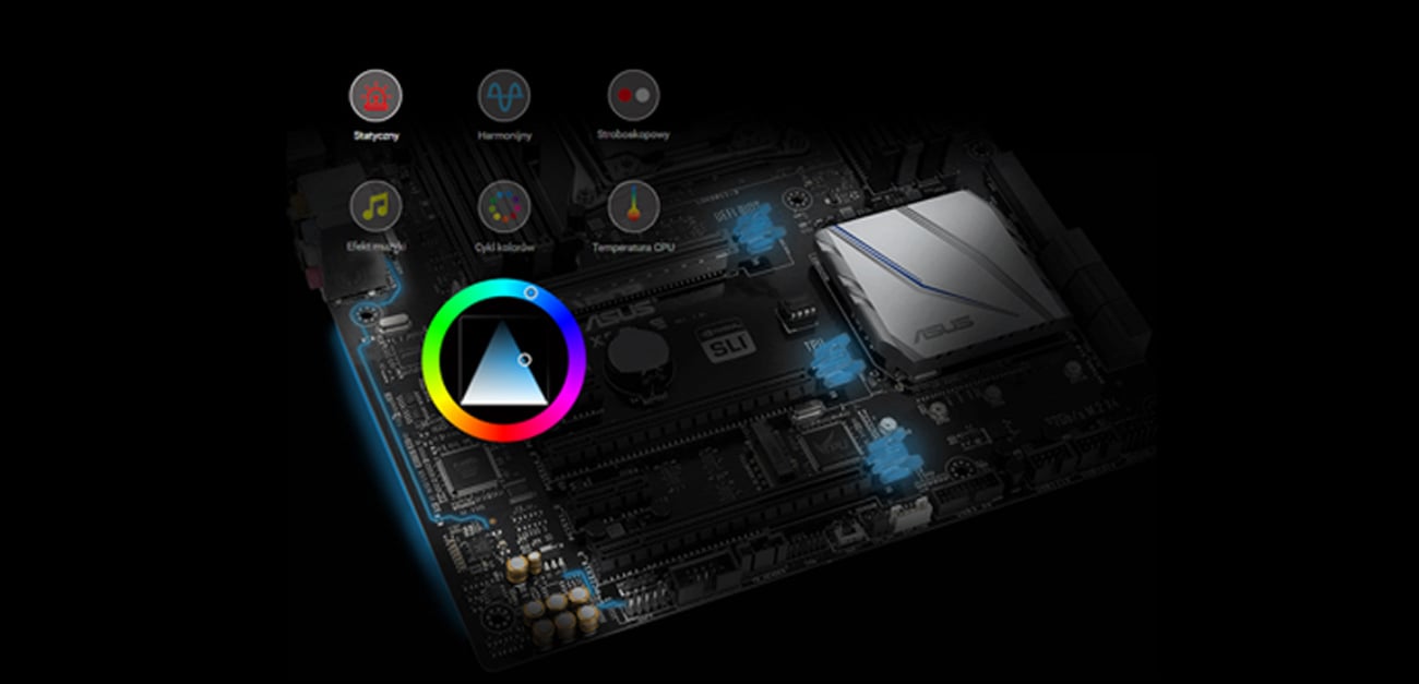 ASUS X99-E podświetlenie AURA