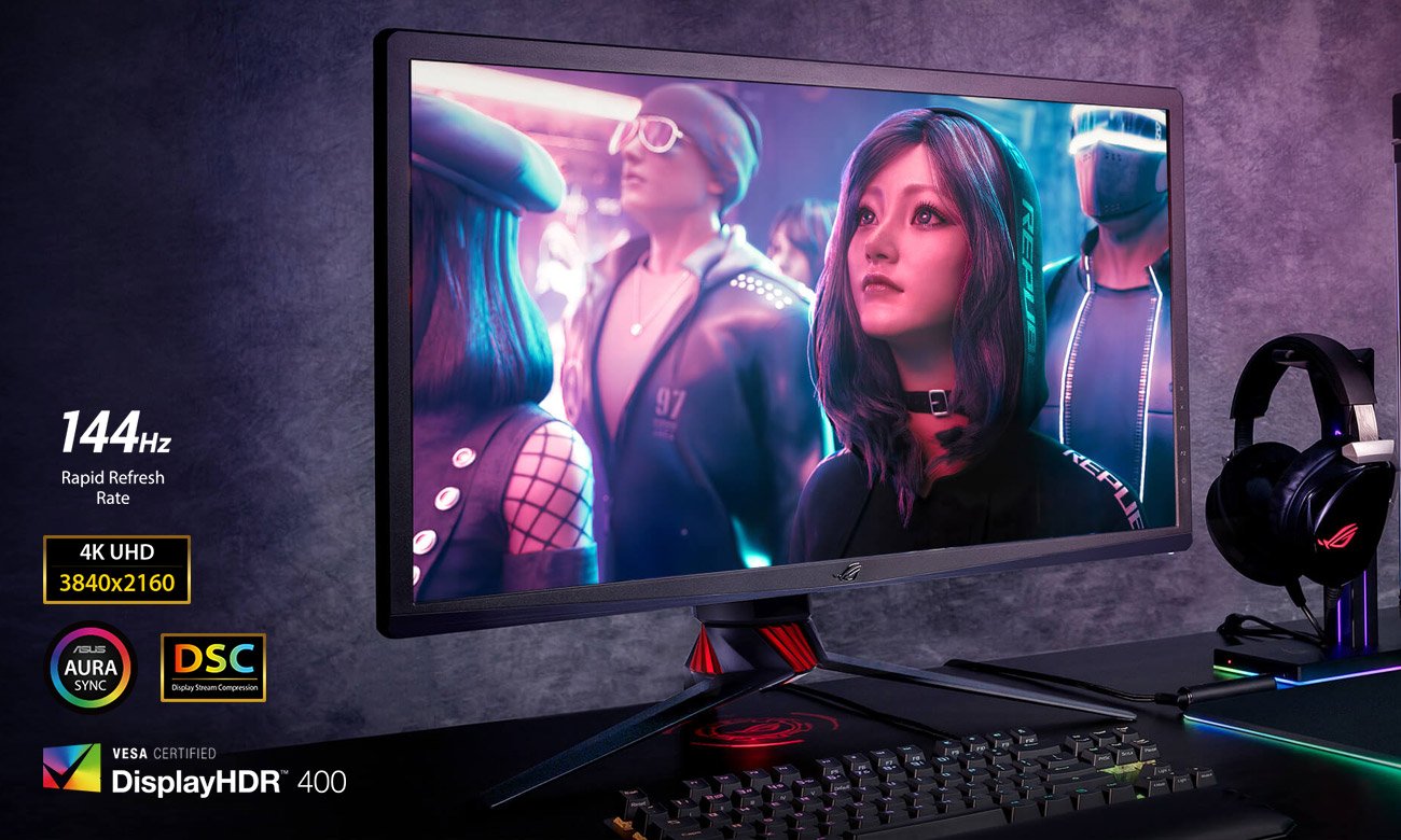Monitor dla graczy ASUS ROG STRIX XG27UQ 4K HDR