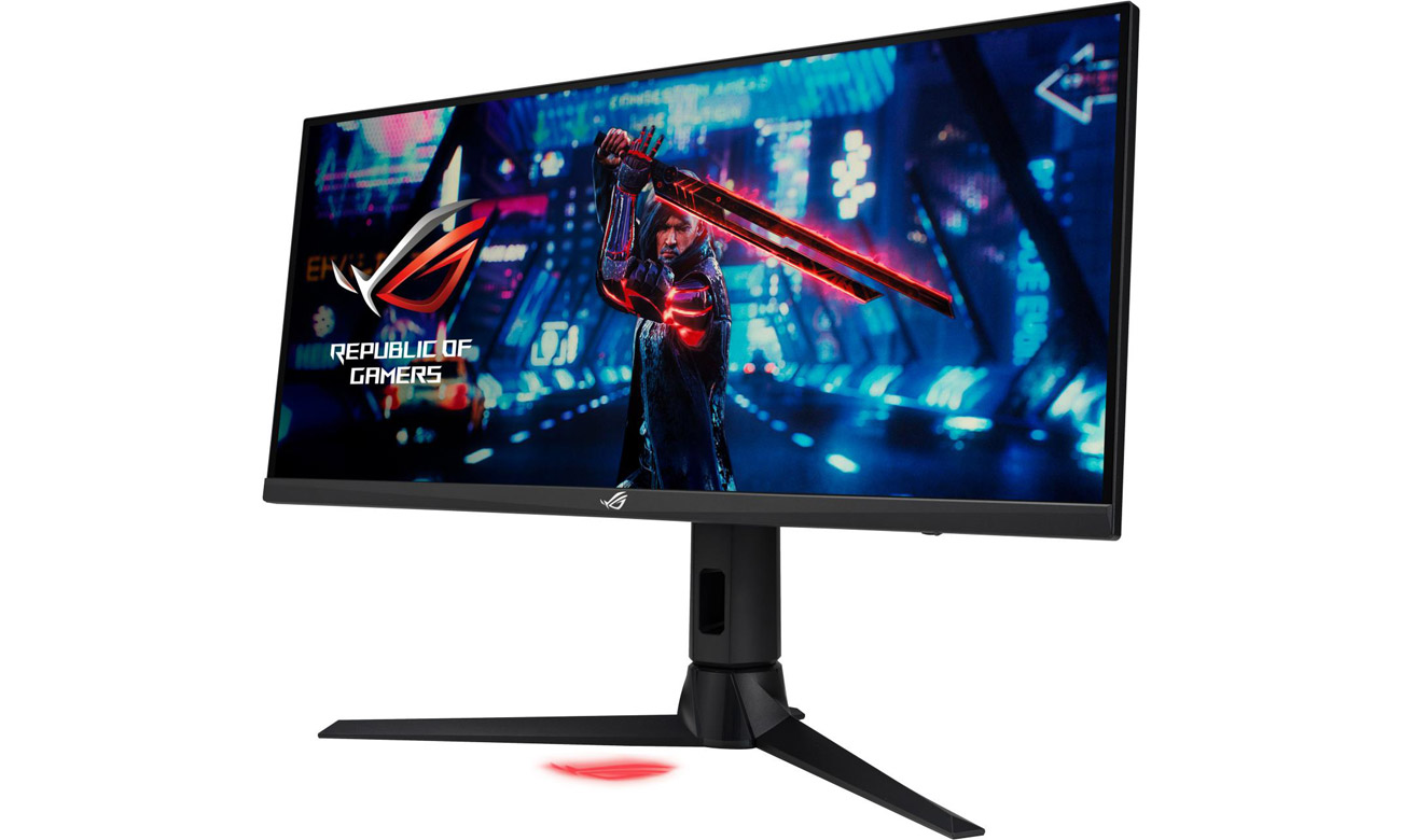 ASUS ROG Strix XG309CM widok z przodu pod kątem