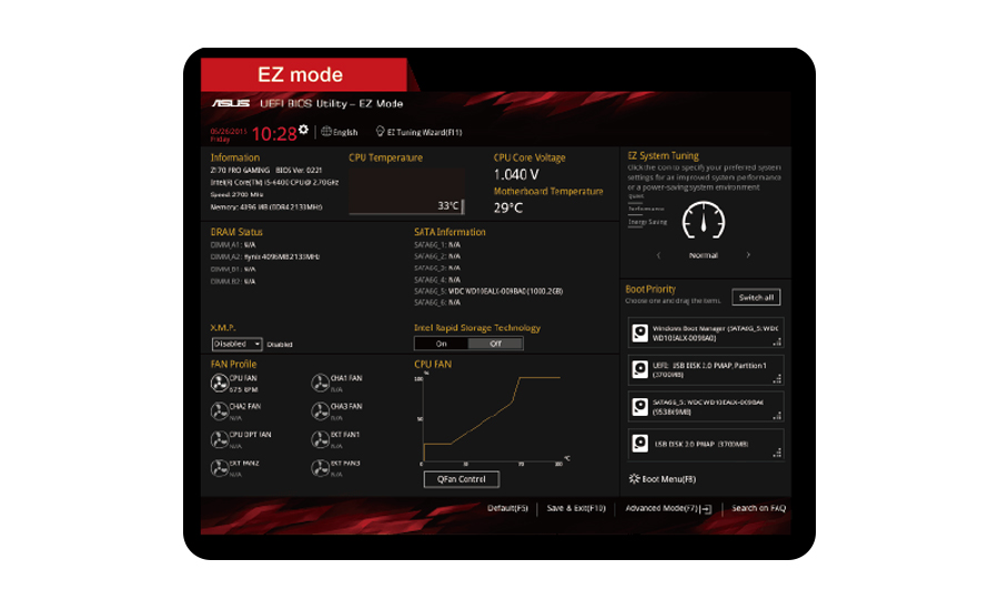 ASUS Z170 PRO GAMING/AURA BIOS