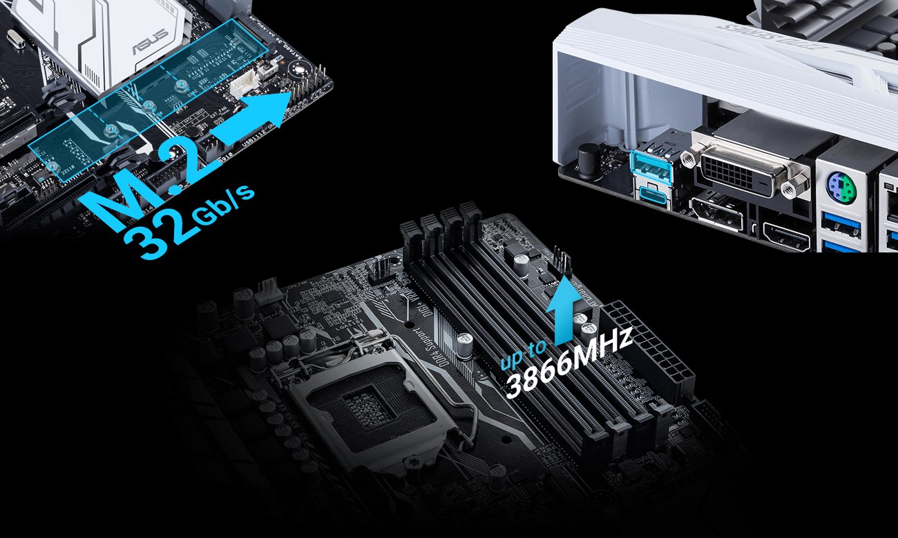 ASUS Z270-A Obsługa Pamięci RAM i dysków M.2