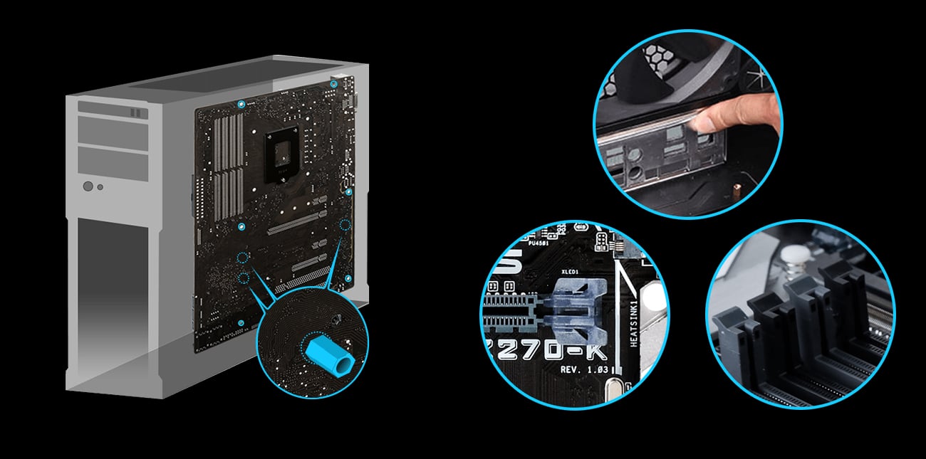 ASUS Z270-K łatwy montaż