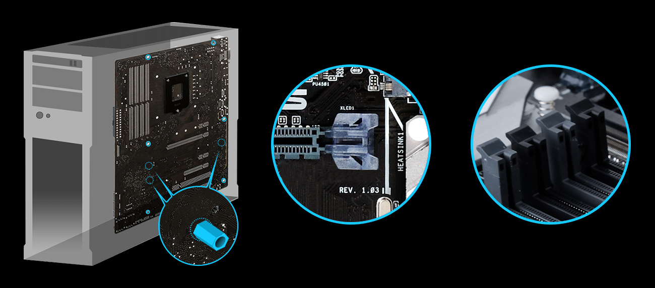 ASUS Z270M-PLUS łatwy montaż