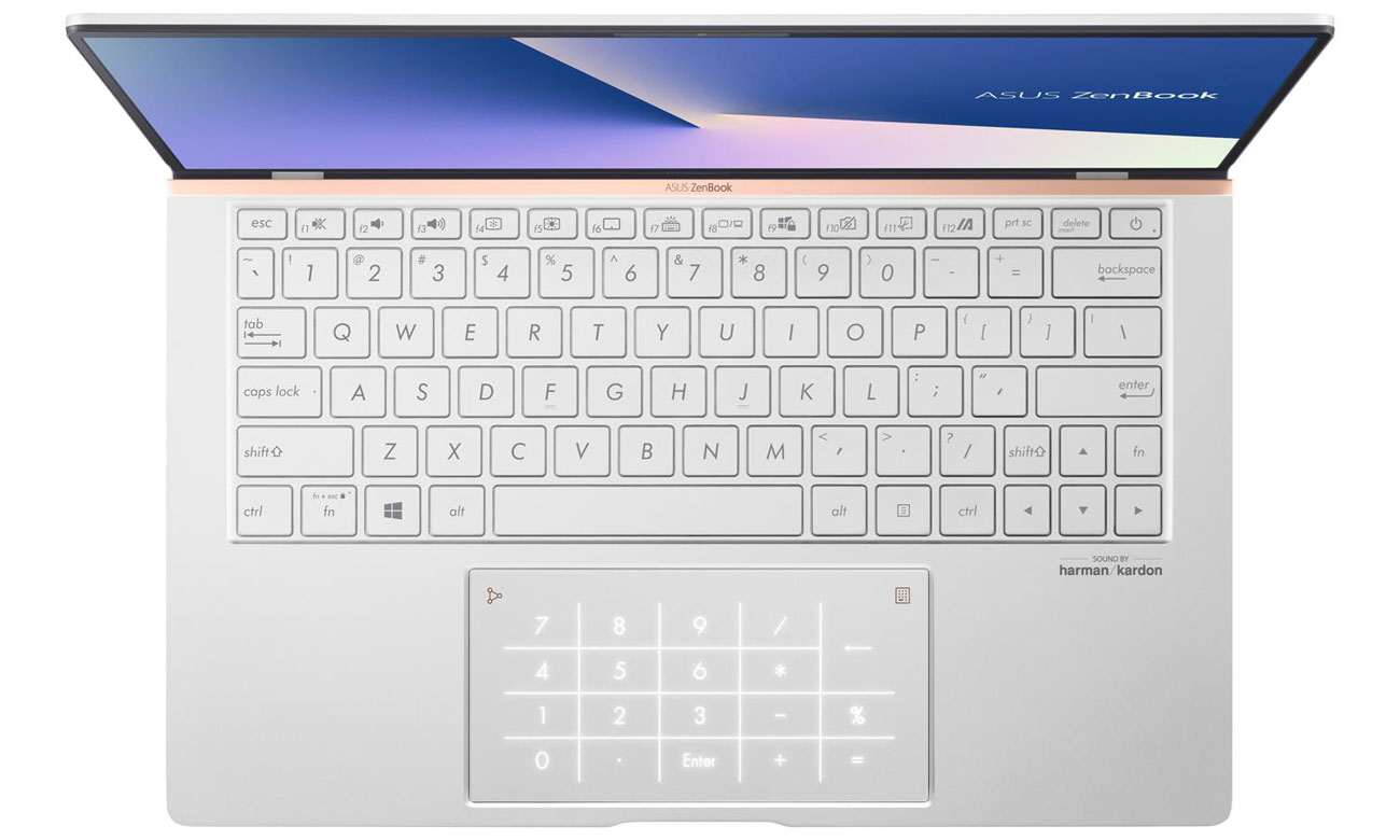 Klawiatura numeryczna w touchpadzie
