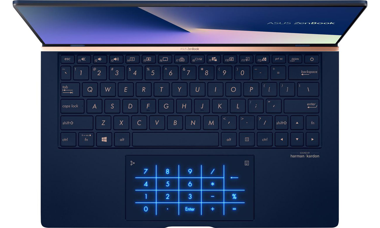 Klawiatura numeryczna w touchpadzie