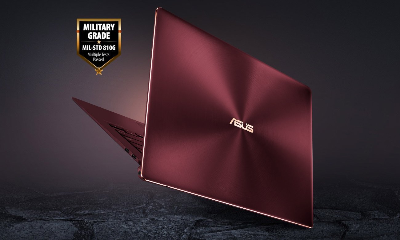 ASUS ZenBook S UX391UA Wytrzymałość na poziomie militarnym