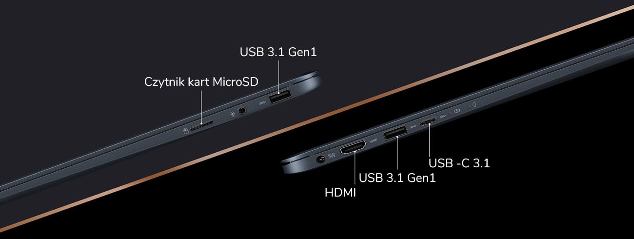 ASUS ZenBook 13 UX331UAL Każde połączenie jakiego potrzebujesz