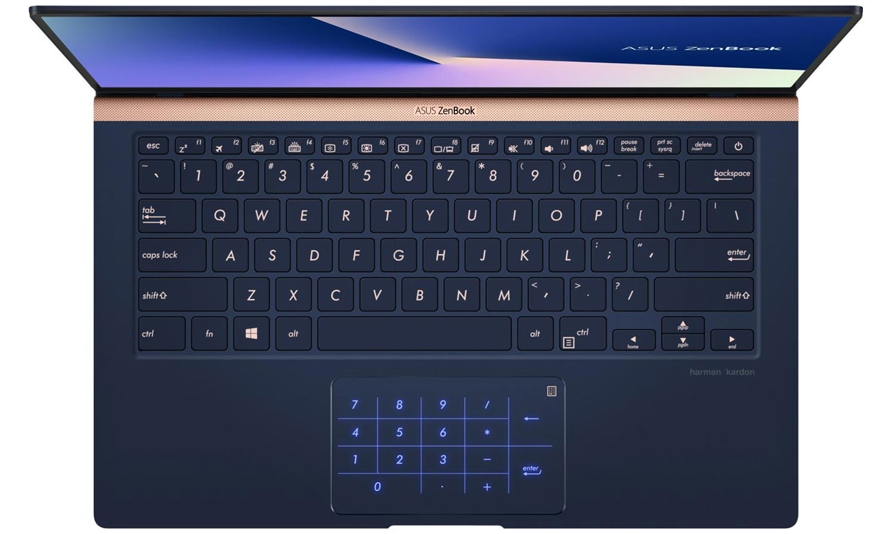 Klawiatura i touchpad