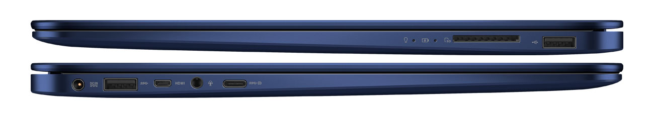 ASUS ZenBook UX430UA usb typuC micro hdmi karty sd prędkość transferu