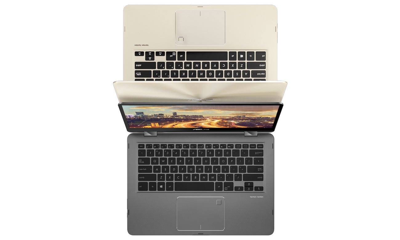ASUS ZenBook Flip 14 UX461UA podświetlana klawiatura i intuicyjny touchpad