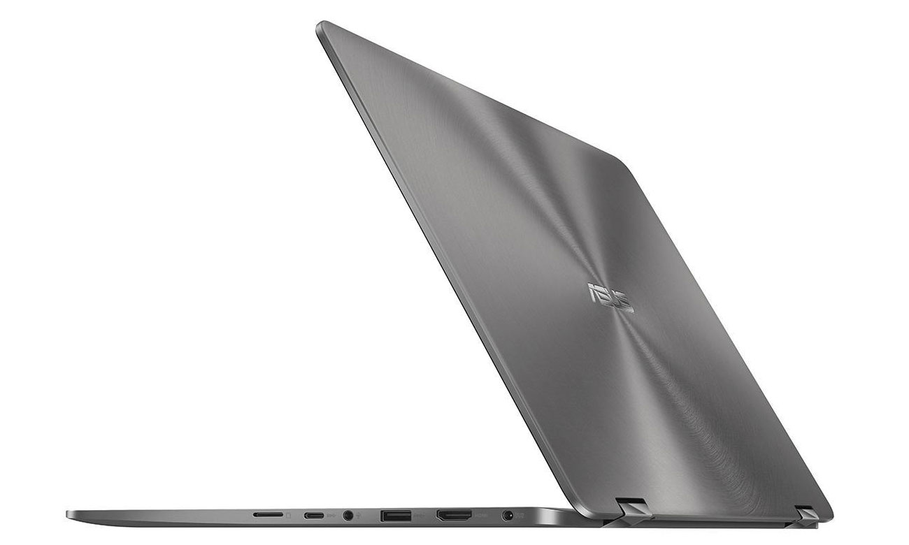 ASUS ZenBook Flip 14 UX461UA Szeroka gama portów, wbudowany czytnik linii papilarnych