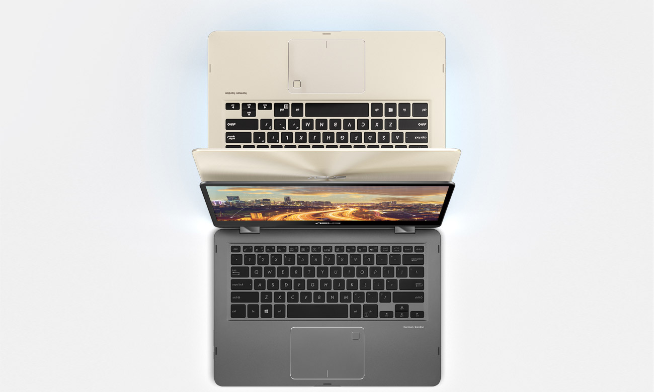 ASUS ZenBook Flip 14 UX461UN Ergonomiczna klawiatura i intuicyjny touchpad