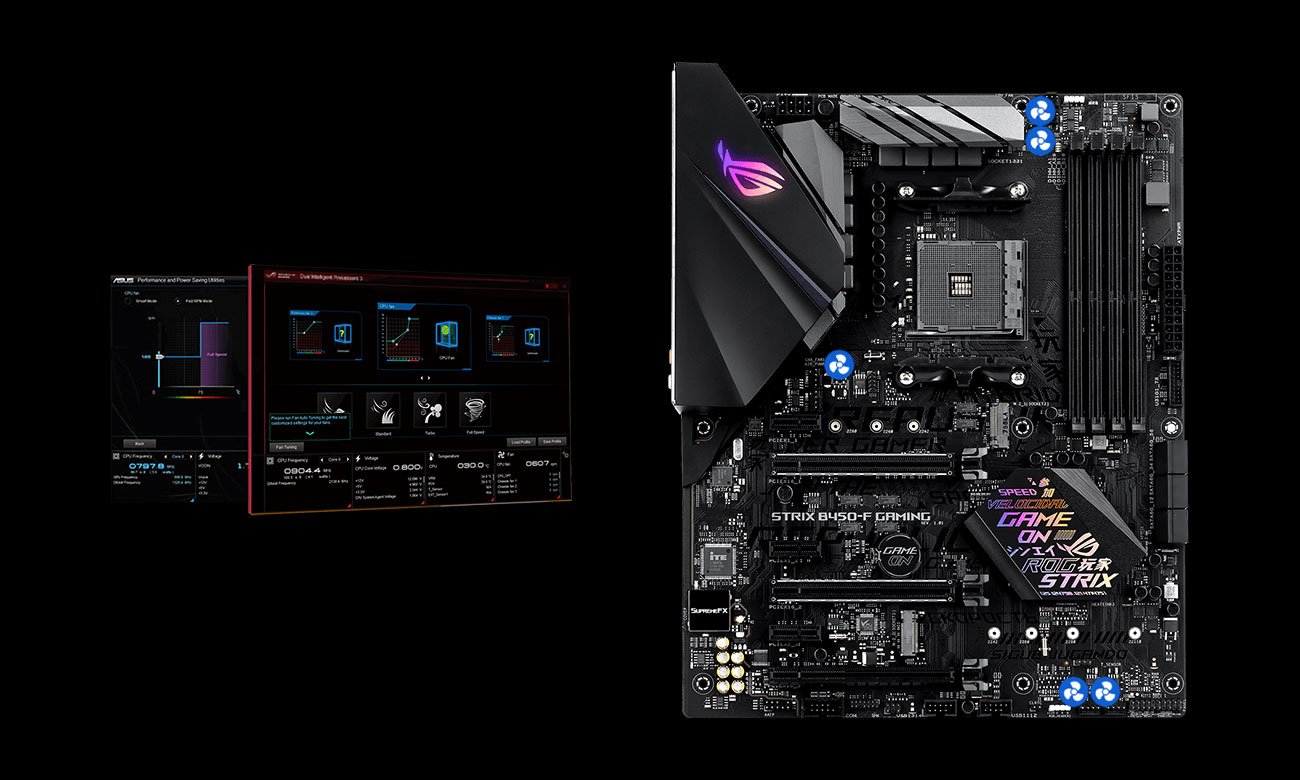 ASUS ROG STRIX B450-F GAMING Chłodzenie