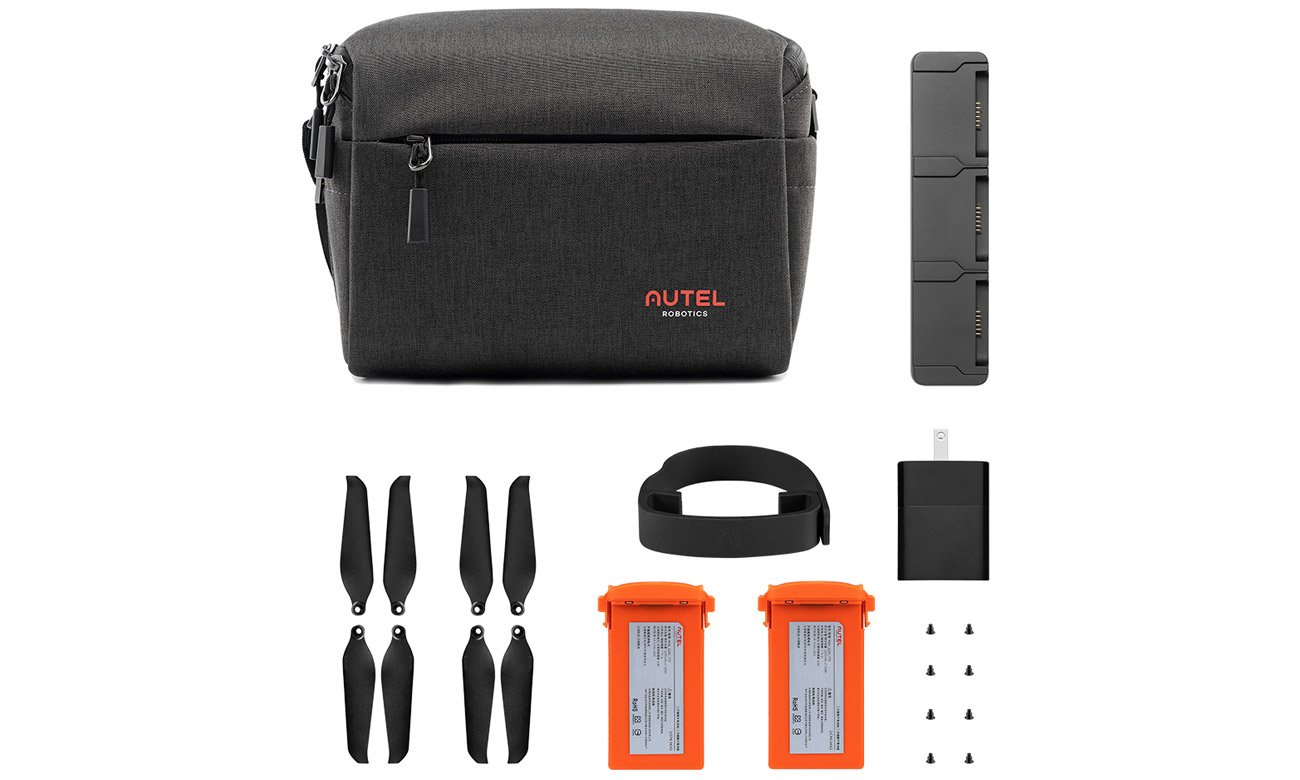 Zawartość zestawu akcesoriów Autel Fly for Kit do drona EVO Nano Pomarańczowy