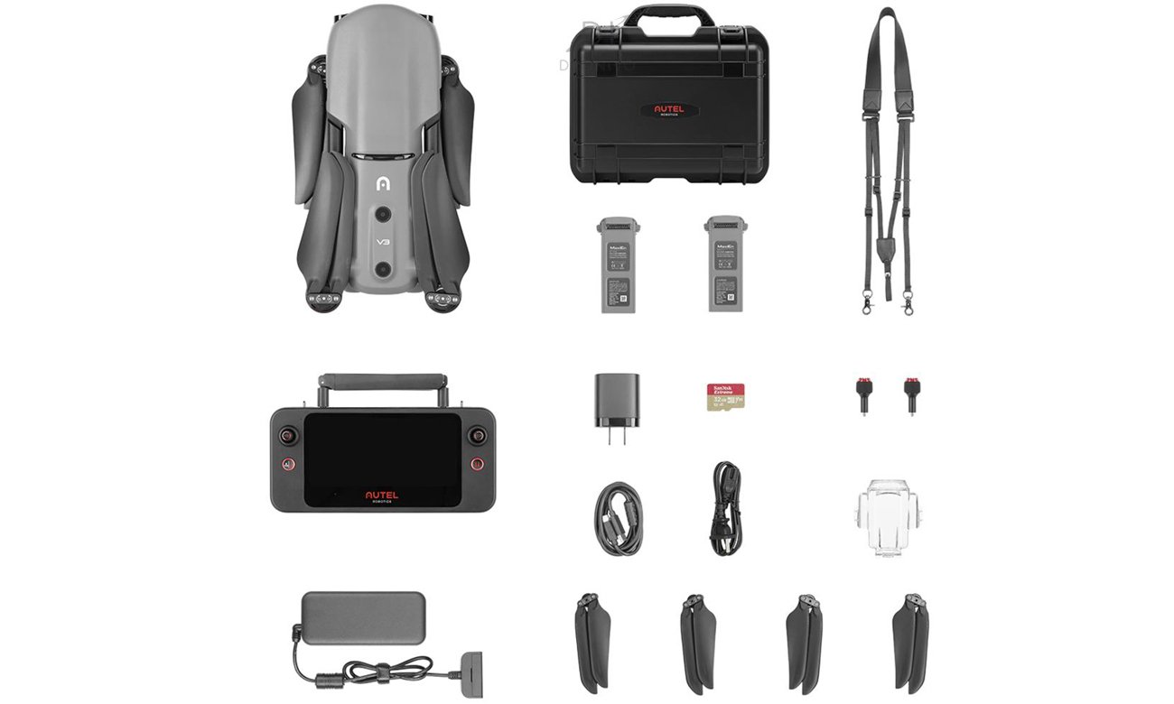 Zawartość zestawu Autel EVO II Pro Rugged Bundle V3 Grey