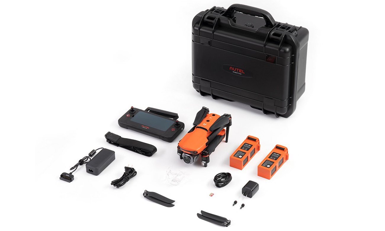 Zawartość zestawu Autel EVO II Pro Rugged Bundle V3 Orange