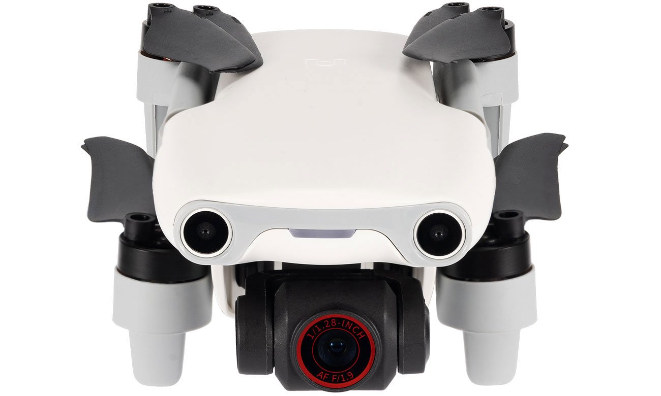 Autel EVO Nano + White Drone - вид спереду з пропелерами на місці