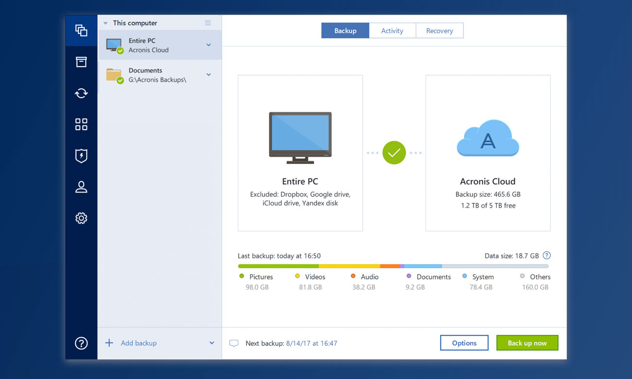 acronis true image 2018 windows server 2016