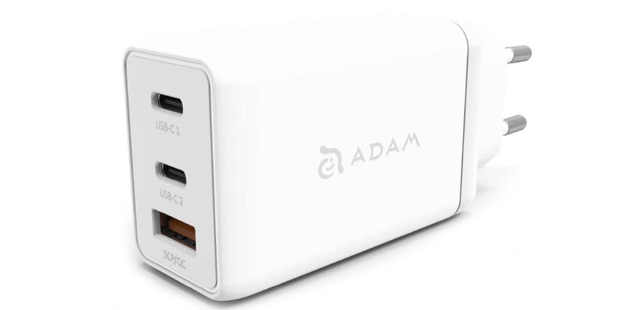 Ładowarka Adam Elements OMNIA F6 65W PD 3.0 QC 3.0 + kabel USB-C 2m