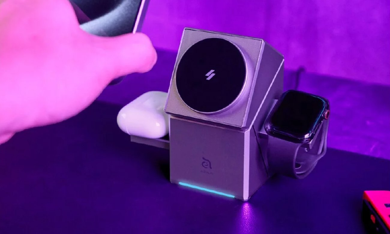 Adam Elements Bezprzewodowa ładowarka magnetyczna Qi2 15W Mag Qube 3w1