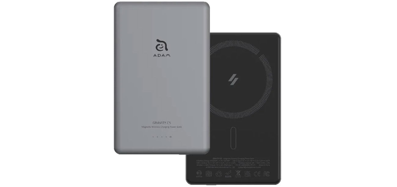 Magnetyczny powerbank Adam Elements Gravity C5 5000 mAh
