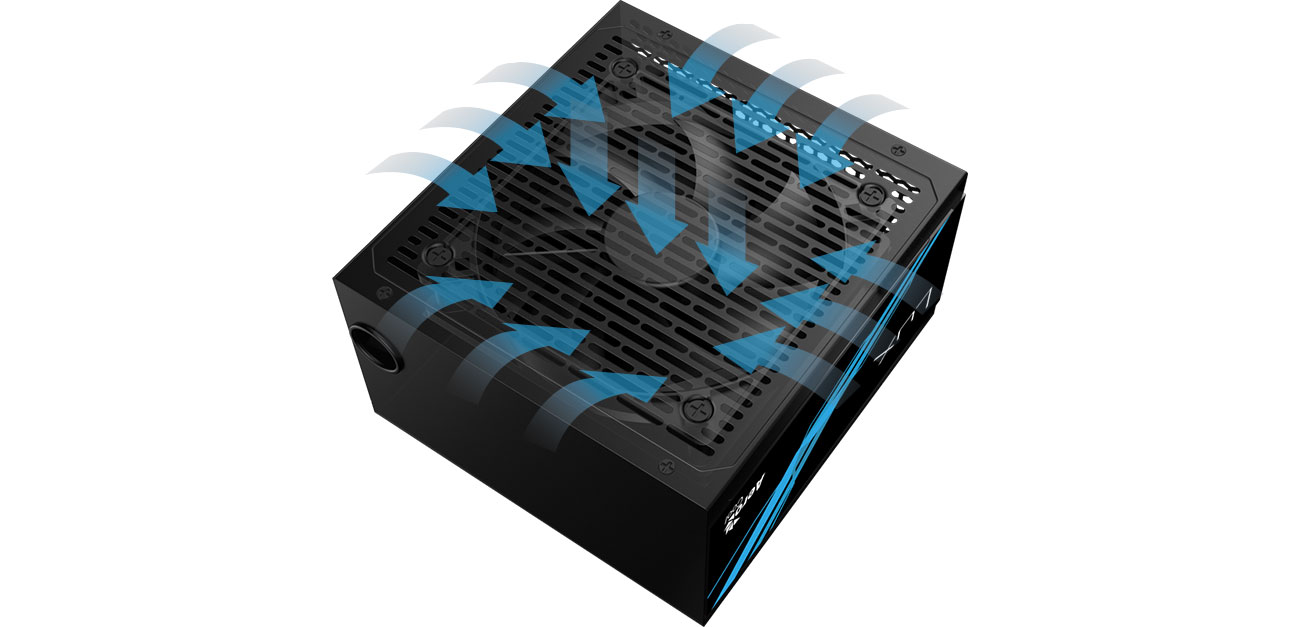 AeroCool Lux 650W - Chłodzenie