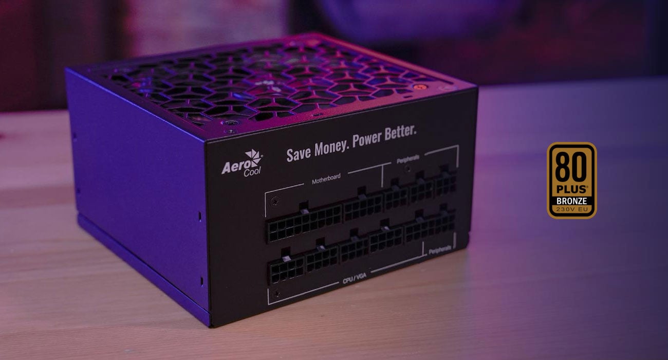AeroCool Aero 850M - Certyfikat 80 PLUS Bronze