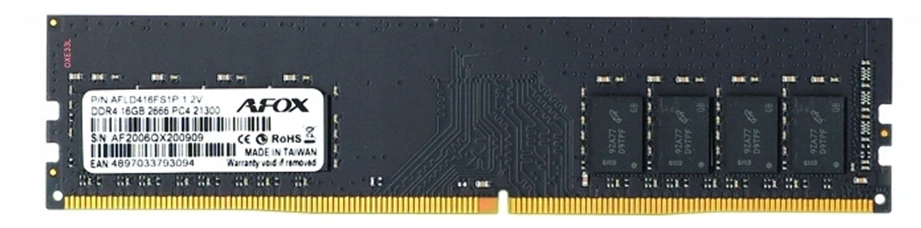 Pamięć RAM DDR4 Afox 16GB 2666MHz CL19