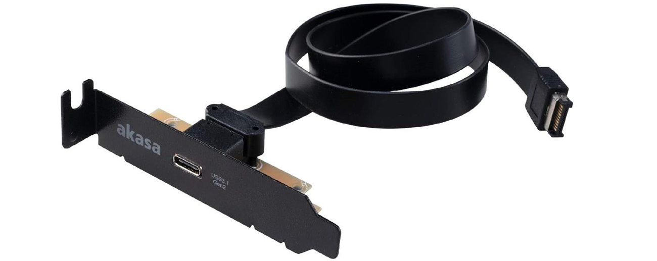 Akasa Low Profile PCI Bracket USB 3.1 Typ C
