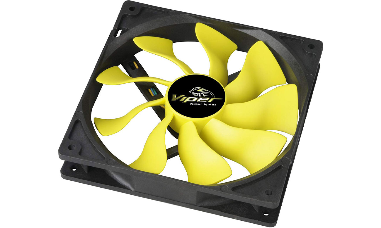 Wentylator do komputera Akasa Viper PWM Yellow 120mm