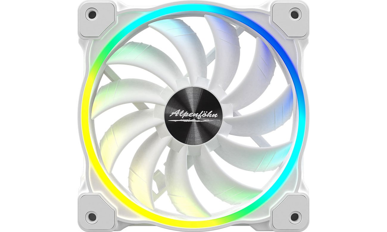 Alpenfohn Wing Boost 3 ARGB High Speed PWM White 120mm
